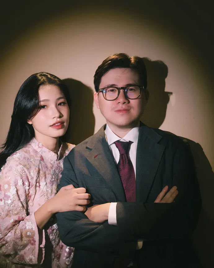 Kỳ Nam và Minh Phương trong bộ ảnh cưới